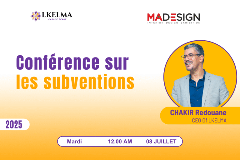 Conférence sur les subventions : Redouane Chakir (Lkelma) intervient à Casablanca – 8 juillet 2025