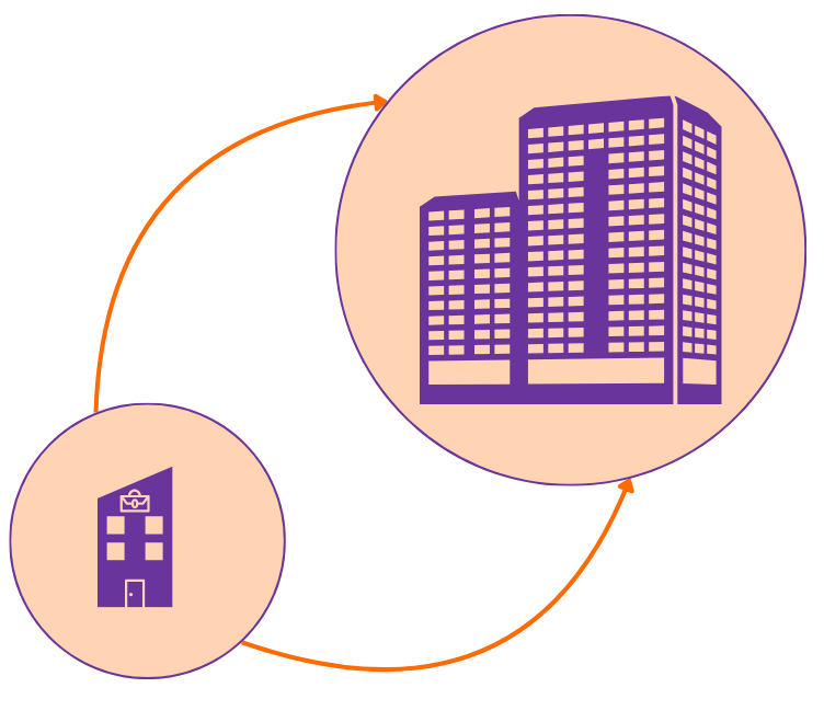 Illustration : partenaire 360°, de la naissance à la croissance